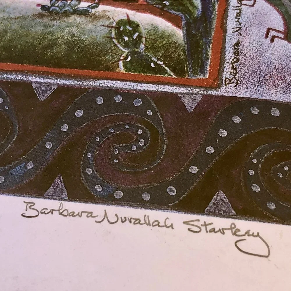 Barbara Nurallah Starkey Signed Rabbit Print JACK THE WISE 29/600 New Mexico